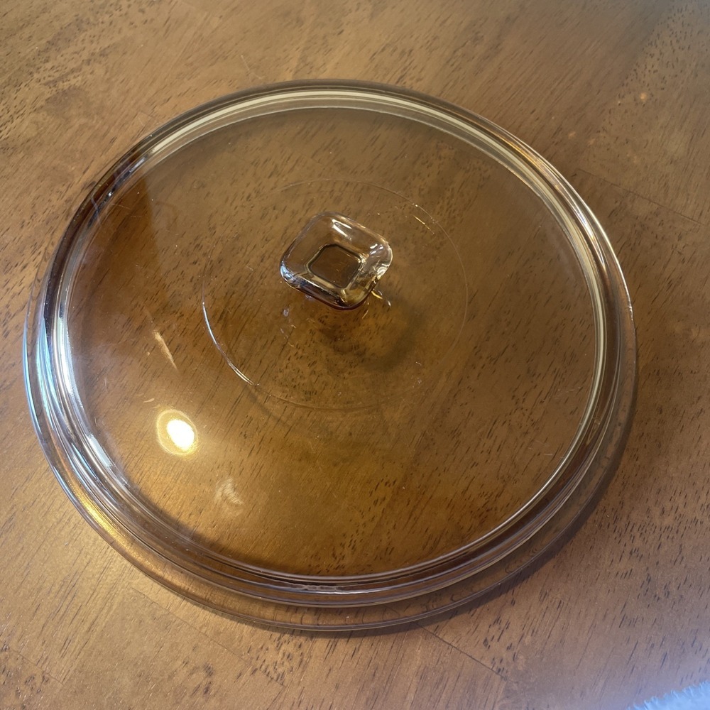 Anchor Hocking Amber Lid Quart Ovenware Casserole Lid -  9" (Lid Only)